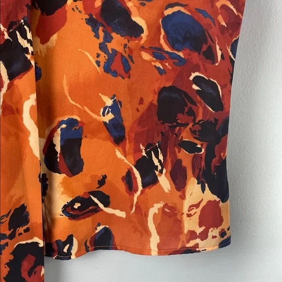 Worthington Abstract Print Long-Sleeve Blouse Size S - Picture 9 of 11